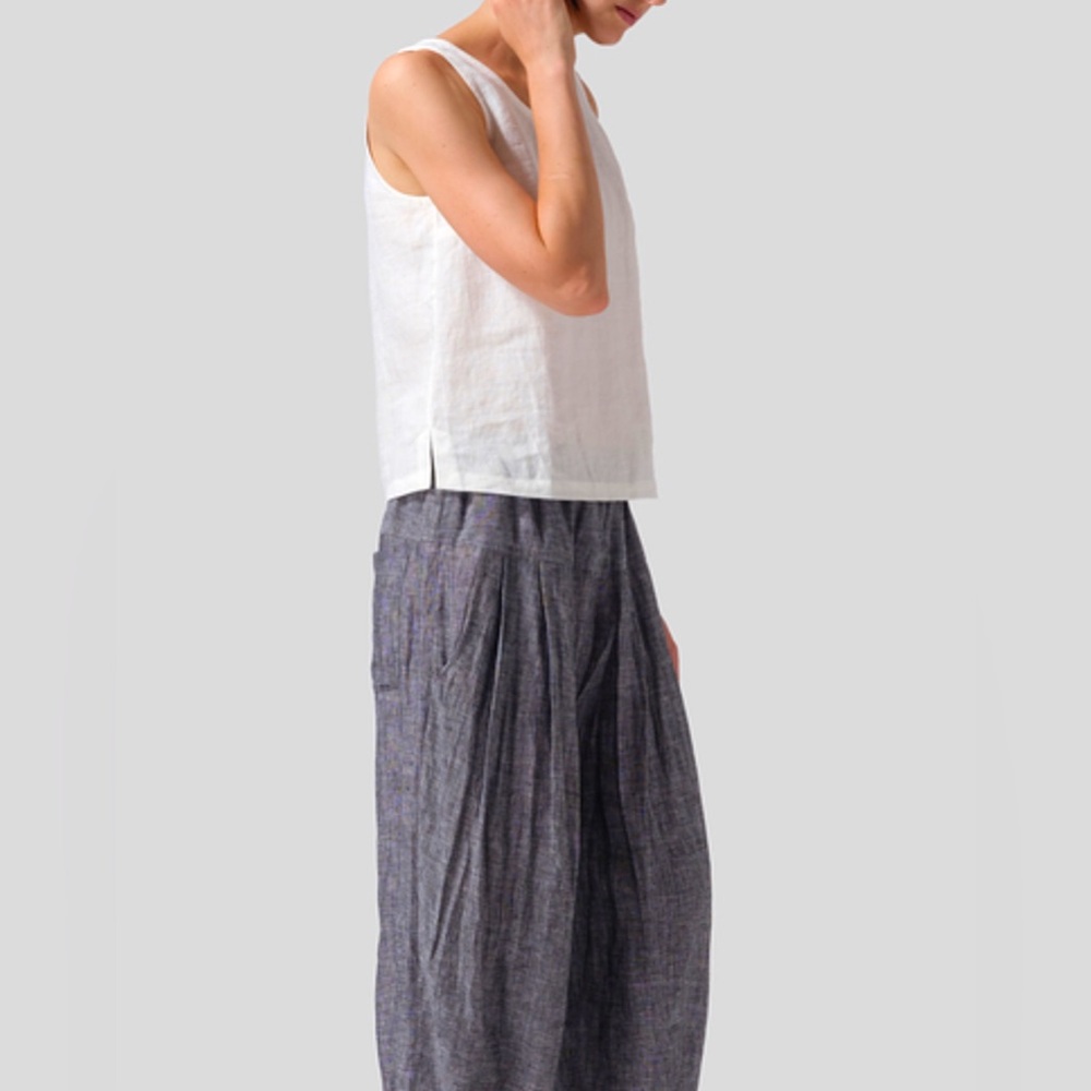 PATRIZIA PEPE Linen Blend Harem Pants - Picture 1 of 11
